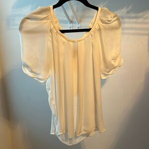 Joie Silk Puff Sleeve Top
